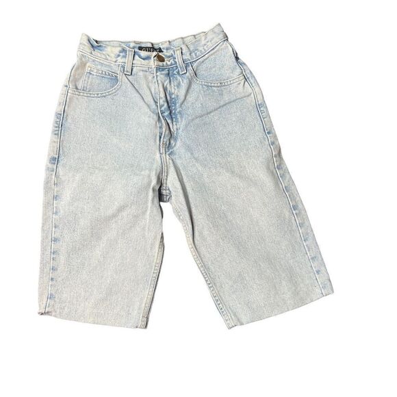 Vintage 1990’s Light Wash Denim Bermuda Denim Jeans - Picture 2 of 9